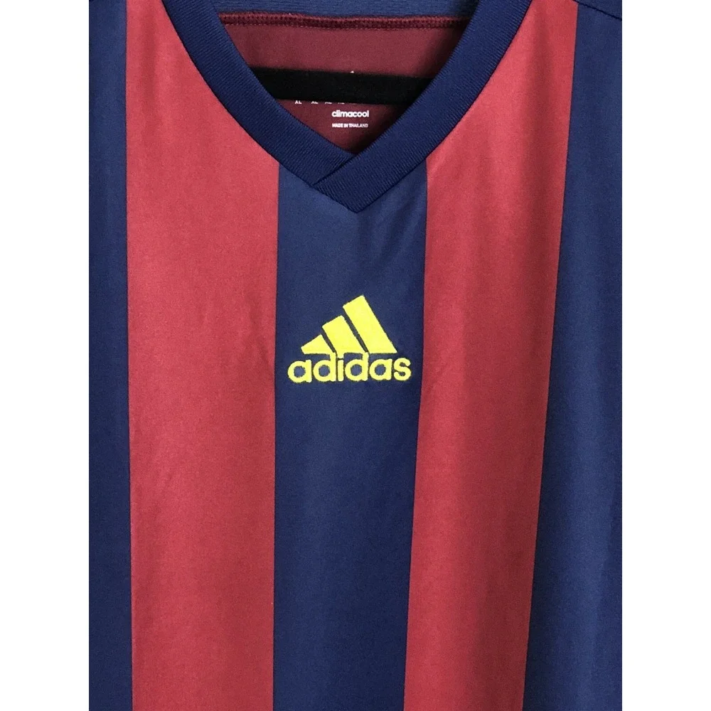 FC Barcelona Adidas Climacool Soccer Jersey Men's XL Red Maroon Navy Futbol
